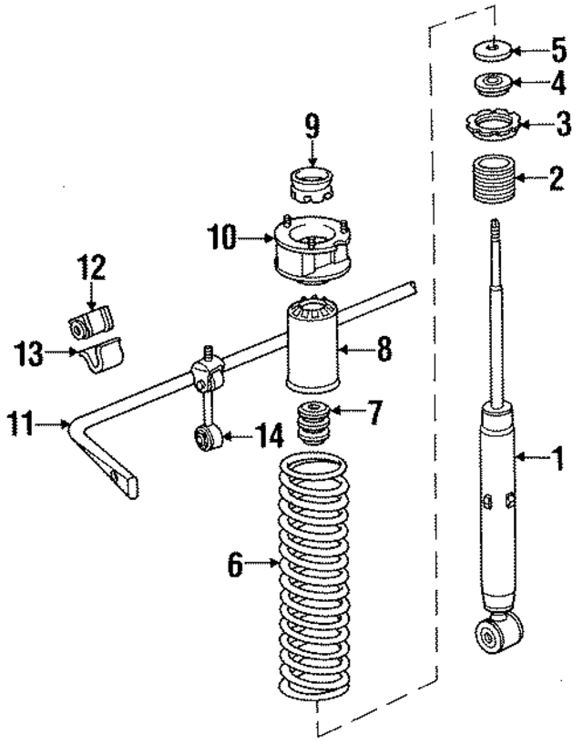 96533305700 - Suspension: Shock Absorber for Porsche Image