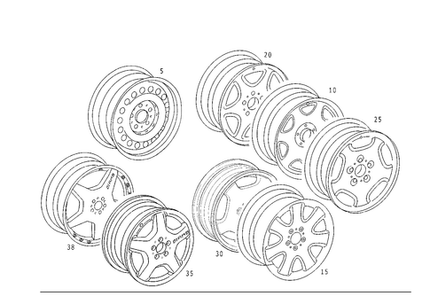 Wheels for 2002 Mercedes-Benz CLK430 #0