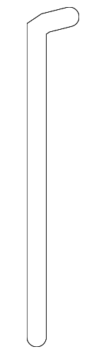 15893803 - Body: Handle, Outside Rod for Cadillac: Escalade ESV, Escalade EXT | Chevrolet: Avalanche, Silverado 1500, Silverado 2500 HD, Silverado 3500 HD, Suburban 1500, Suburban 2500 | GMC: Sierra 1500, Sierra 2500 HD, Sierra 3500 HD, Yukon XL 1500, Yukon XL 2500 Image