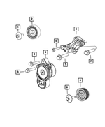 68148380AA - Cooling: Bolt for Jeep: Grand Cherokee, Liberty | Ram: 1500, 1500 Classic Image