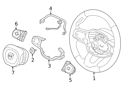 Steering Wheel & Trim for 2019 Volvo XC40 #1