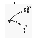 39811488 - Electrical: Belt &amp; Retractor for Volvo: V70, XC70 Image