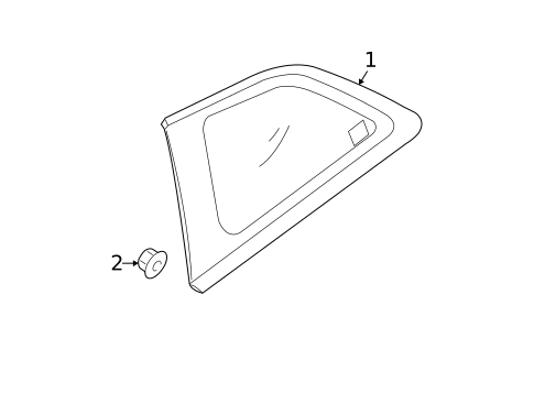 Glass & Hardware for 2010 Kia Forte Koup #0