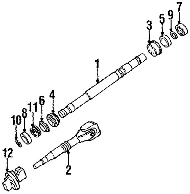 32311159866 - Steering: Shaft &amp; Joint for BMW Image