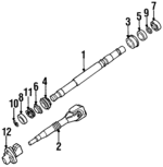 32311159866 - Steering: Shaft &amp; Joint for BMW: 318i, 318is, 318ti, 323i, 323is, 325i, 325is, 328i, 328is, M3 Image