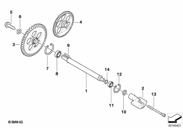 11277710841 - Engine: Compensating Shaft -  for BMW-Motorrad Image