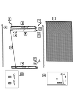 68734782AA - Doors, Door Mirrors and Related Parts: Roll Up Door Arbor Kit for Mopar Image