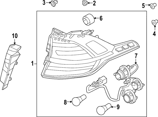 92402DW000 - : Tail Lamp Assembly for Kia Image