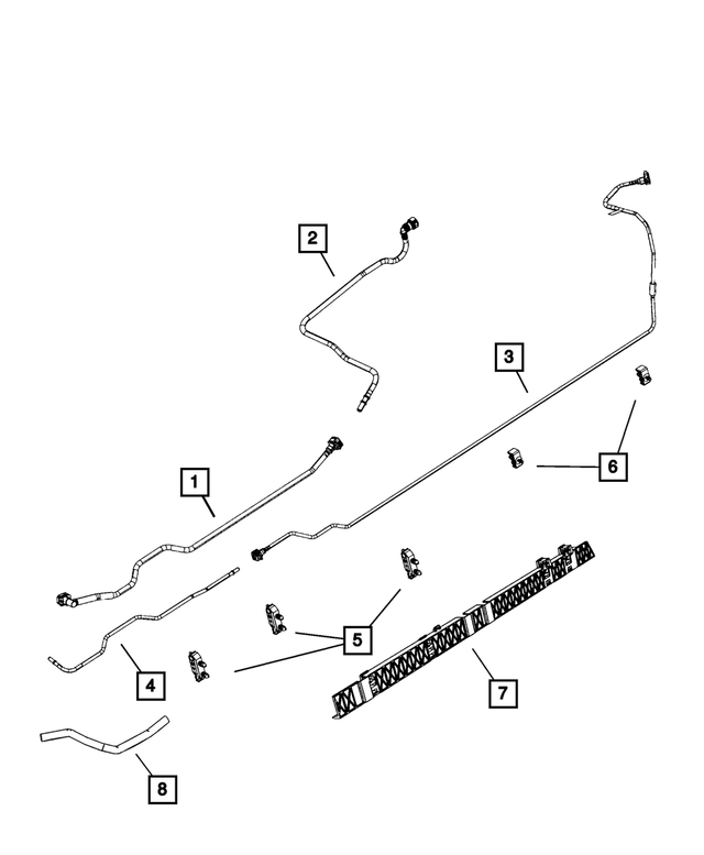 68612268AA - : Fuel &amp; Brake Tube Sleeve for Mopar Image