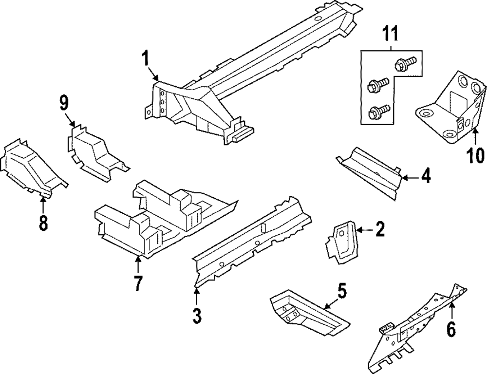 Bottom Panel Bolt - Porsche (N-106-421-01)