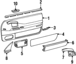 12537803 - Body: Door Trim Panel for Cadillac: Eldorado Image