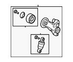 311705G0A02 - Belts &amp; Cooling: Accessory Drive Belt Tensioner Assembly for Honda Image