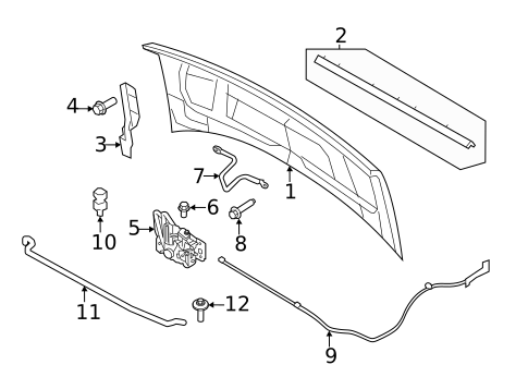 Hood & Components for 2015 Ford E-350 Super Duty #0