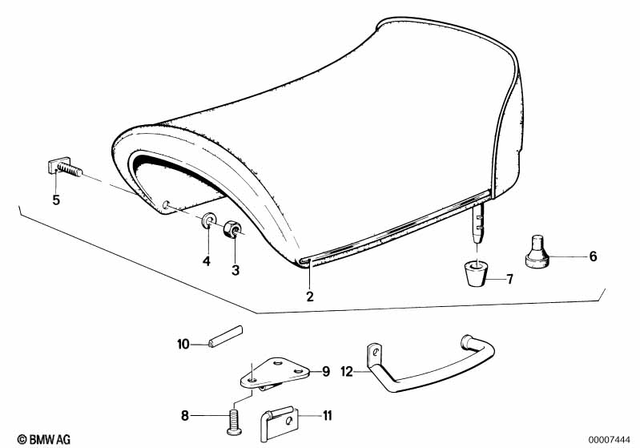17111460400 - Seats and Seat Bench: Bump Stop for BMW-Motorrad Image