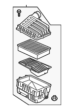 5Q0129607AC - Engine: Air Cleaner Assembly for Audi: A3, A3 Quattro, S3, TTS Quattro Image