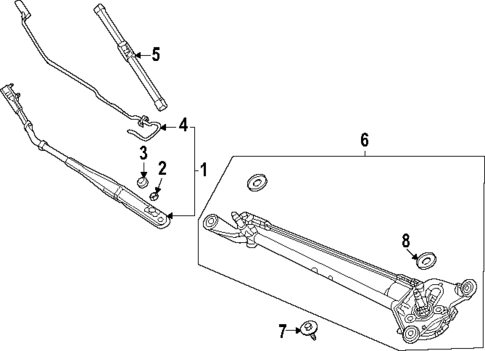 Wiper Components for 2025 Honda Civic #0