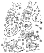 ZK351FLAA - : Seat Release Handle, Left for Mopar Image