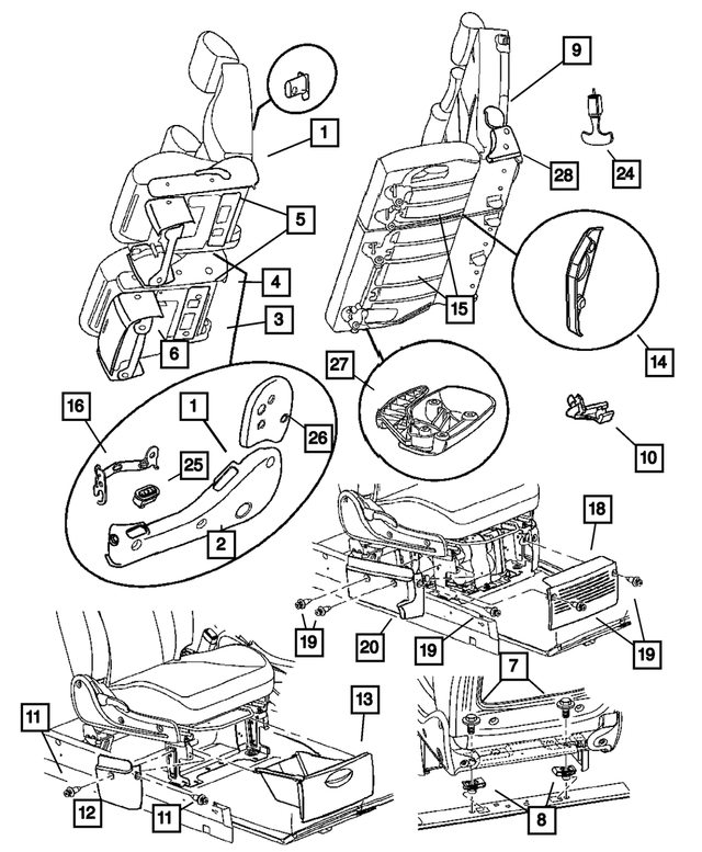 5072741AA - Interior Trim: Trim Screw for Mopar Image image