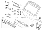 985181 - Body: License Plate Bracket Screw for Volvo Image