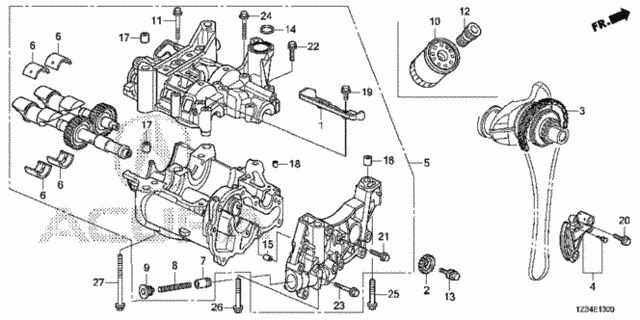 Oil Pump (1) for 2017 Acura TLX #0