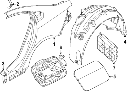 Quarter Panel & Components for 2024 BMW 530i #0