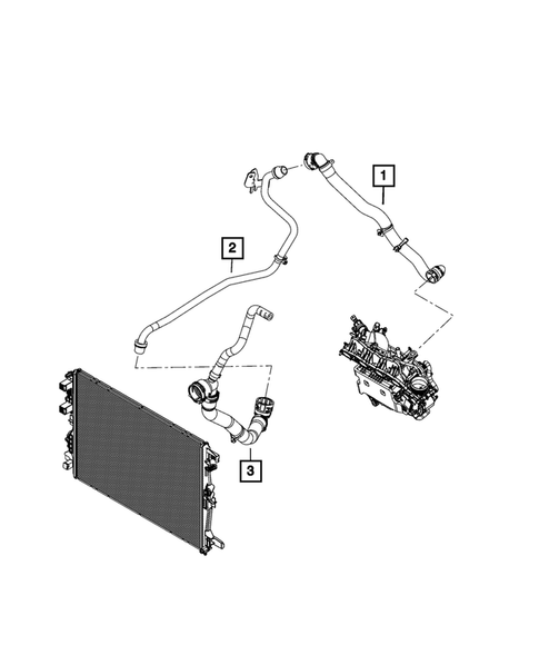 Radiator and Related Parts; Charge Air Cooler for 2023 Dodge Hornet #4