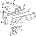 4153441 - : Inner Panel for Saab: 900 Image