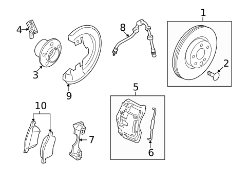 Hubs & Related Components for 2009 Volvo V70 #0