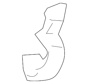 99610642971 - Cooling System: Engine Coolant Pipe Bracket for Porsche Image