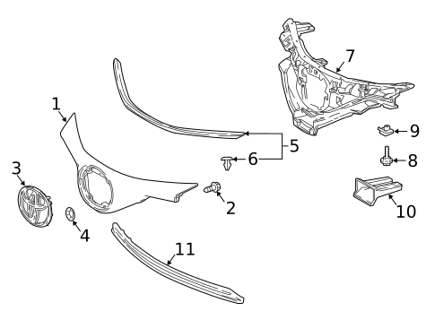 Grille & Components for 2019 Toyota C-HR #0