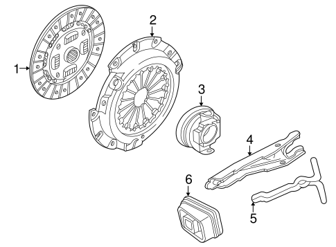 Clutch & Flywheel for 2003 Kia Spectra #0