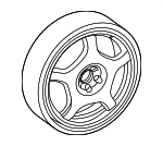 2964000500 - Tire &amp; Wheel: Spare Tire for Mercedes-Benz Image