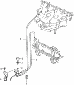 17205PC6000 - Body/Air Conditioning: CLAMP, TUBE (7.5X2) for Honda Image
