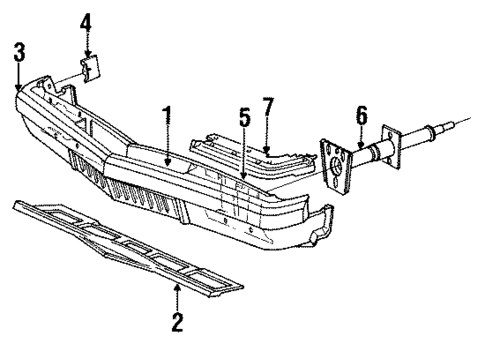 Bumper & Components - Front for 1993 Chrysler Imperial #0