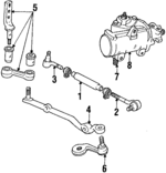 D9AZ3310A - Steering: Tie Rod Tube for FORD Image