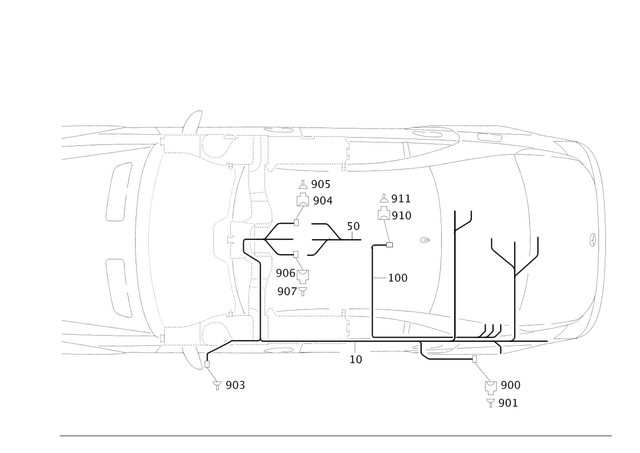 2214405607 - Electrical System: Wiring Harness for Mercedes-Benz: 250, 300S, S350, S400, S500, S550, S600, S63 AMG Image image