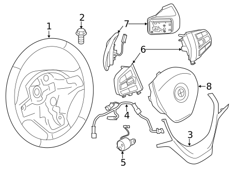 Steering Wheel & Trim for 2015 BMW 228i #1