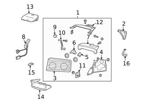 Lighting - Exterior for 1999 Chevrolet Corvette #0