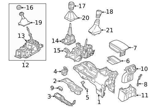 Gear Shift Control for 2023 Jeep Gladiator #0