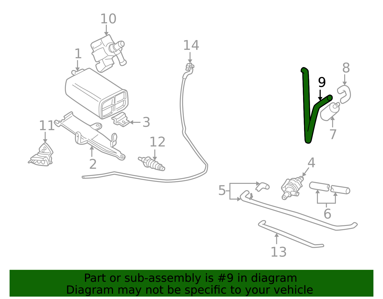 2002 Volvo V70 Evaporative Emissions System Lines 8623953 | TascaParts.com