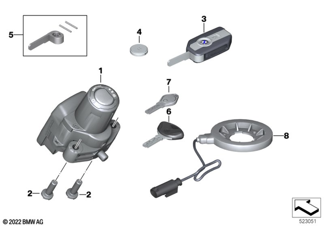 51258561426 - Body Equipment: Fracture Bolt -  for BMW-Motorrad Image image