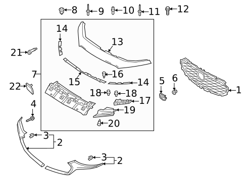 Grille for 2023 Mazda 3 #0