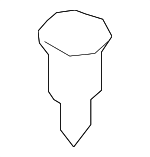 S51S51833 - Body: Center Plate Rivet for Mazda Image