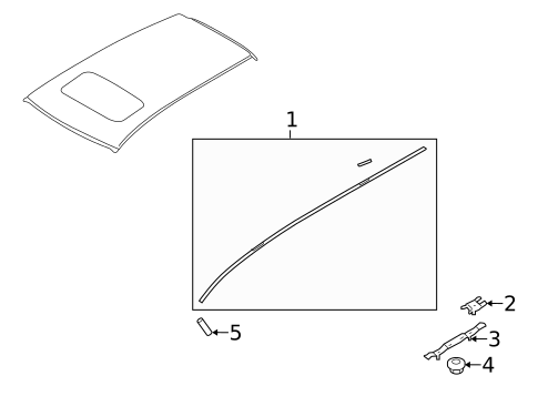 Exterior Trim - Roof for 2013 Subaru Tribeca #0