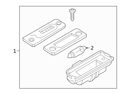 License Lamps for 2006 Volkswagen Phaeton #0