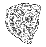 GLV9090RM - Electrical: Motorcraftâ„¢ Alternator for Ford Image