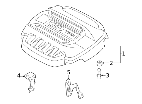 Engine Appearance Cover for 2023 Audi Q3 #1