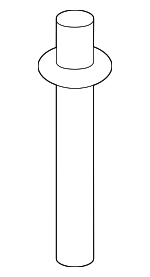 90671SDAA01 - Body: Side Bracket Rivet for Honda: Civic, Insight Image