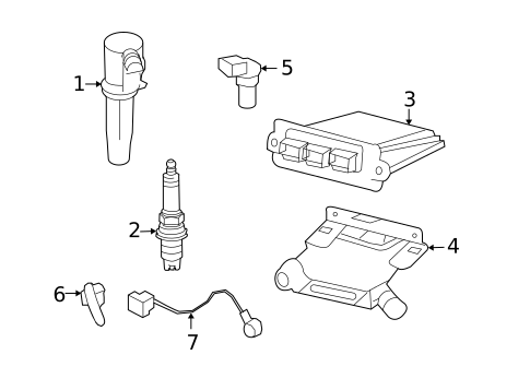 Ignition Coil for 2008 Mercury Mariner #0
