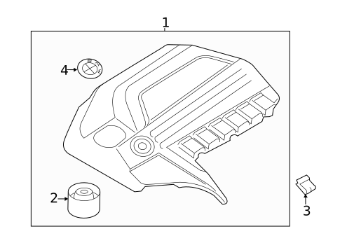 Engine Appearance Cover for 2015 BMW 740Li #0